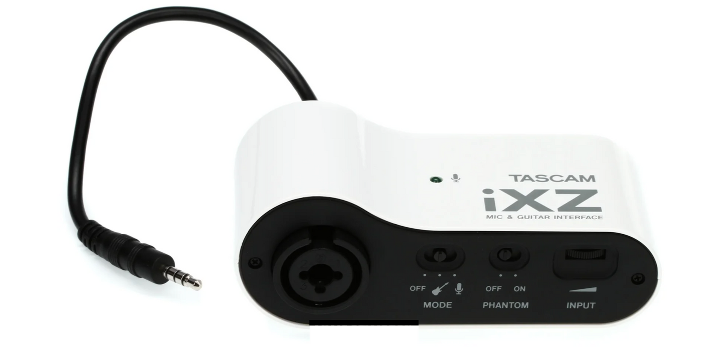 Tascam iXZ interface micro/guitare pour iPad/iPhone/iPod | Bax Music Tascam iXZ interface micro/guitare pour iPad/iPhone/iPod | Bax Music