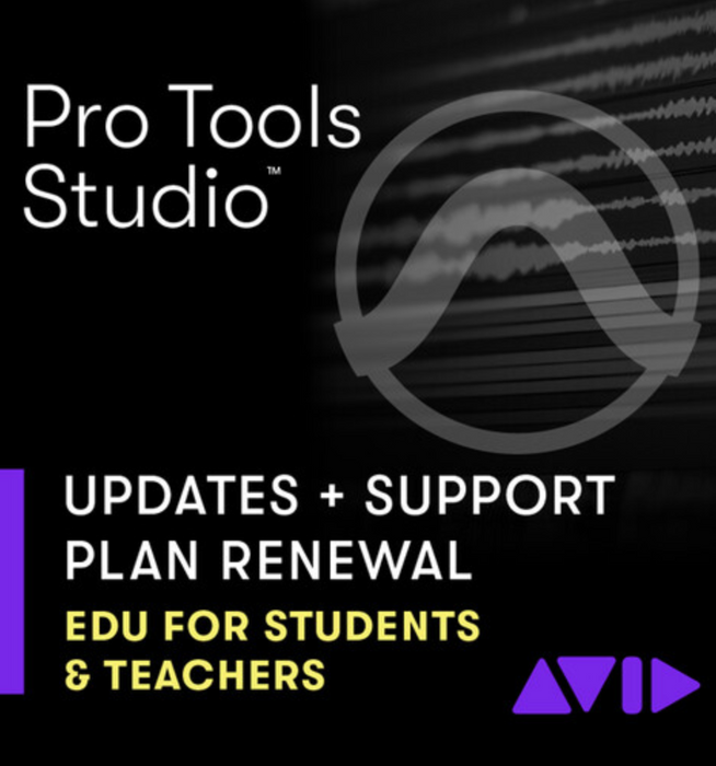 Pro Tools Studio - Licença Perpétua - Renovação de Atualizações e Plano de Suporte - Para Professores e Alunos