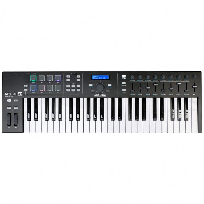 Essential 49 Include Software Controlador MIDI Arturia KeyLab Essential 49 USB 49 teclas (preto ...