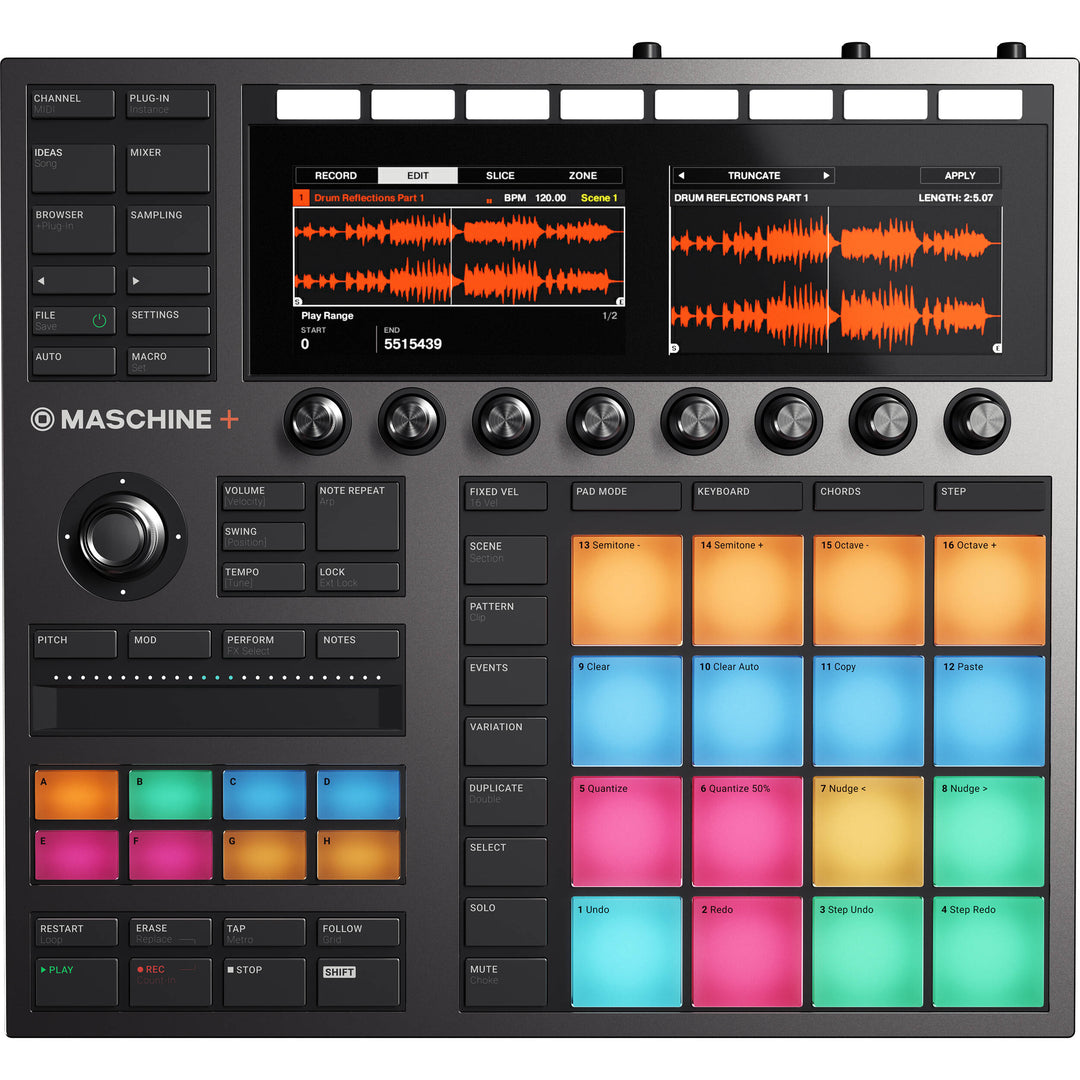 DTM・DAW Native Instruments MASCHINE Controlador e interface de áudio Native Instruments MASCHINE+