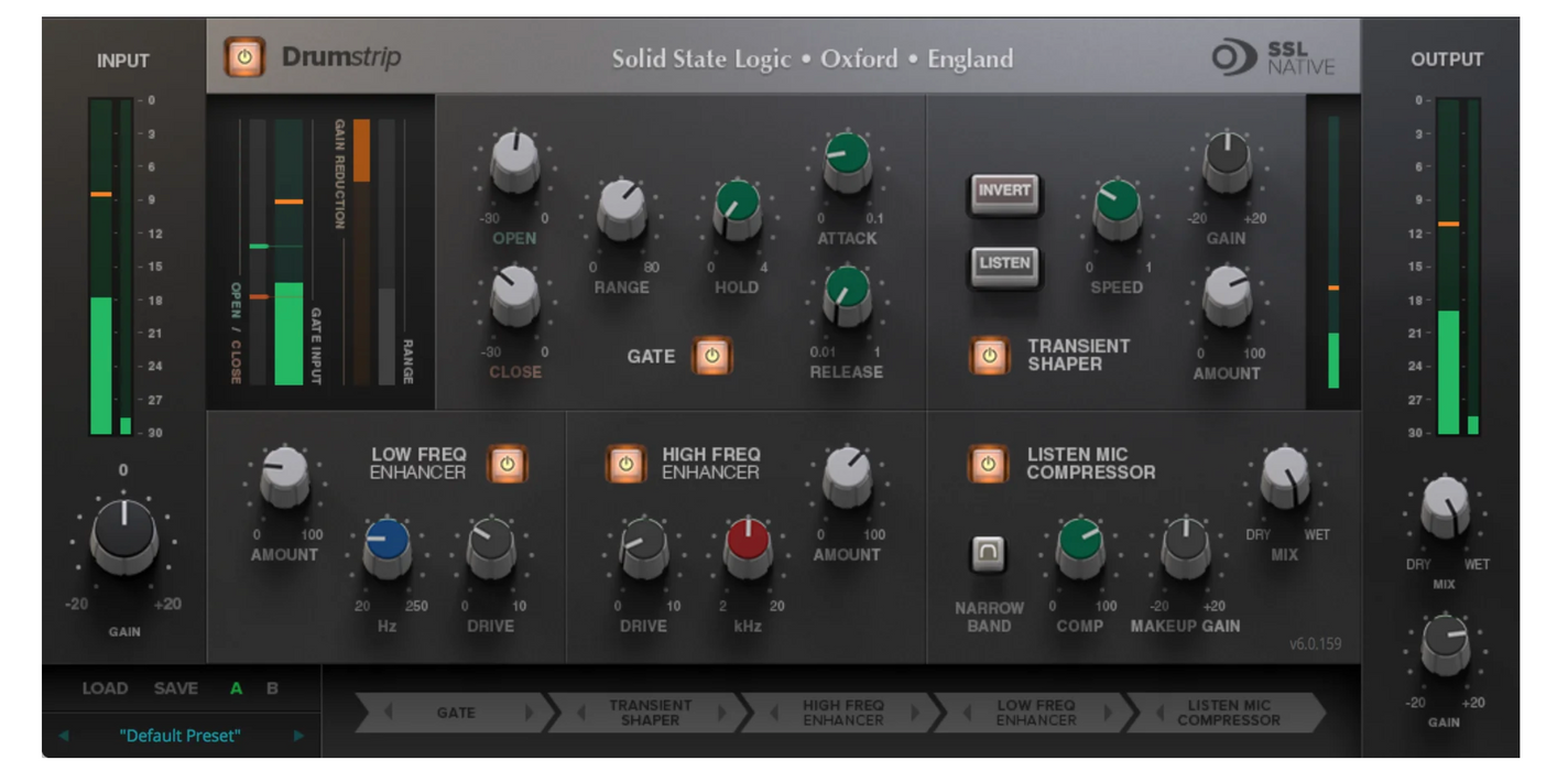 SSL Drumstrip Drum Processor Plug-in