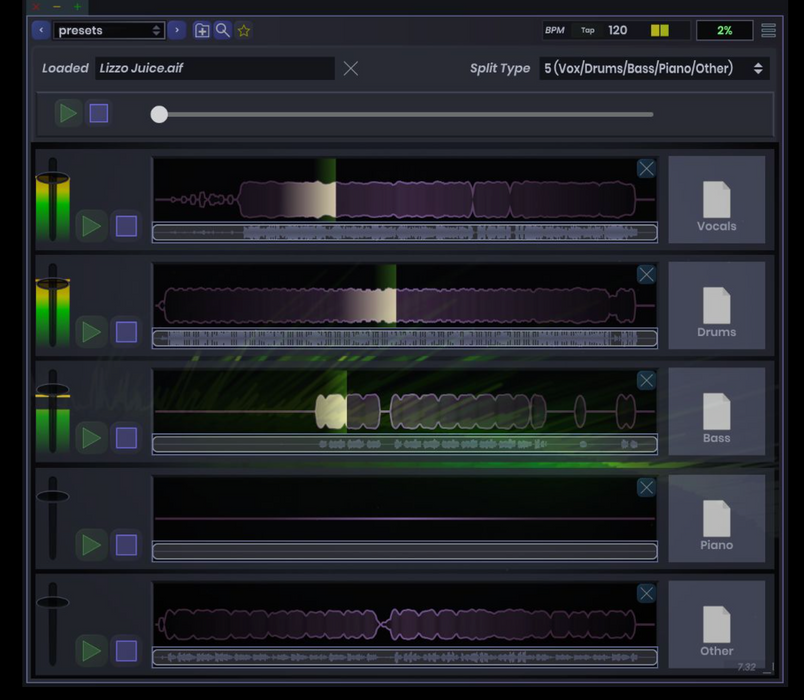 StageCraft Simple Stems